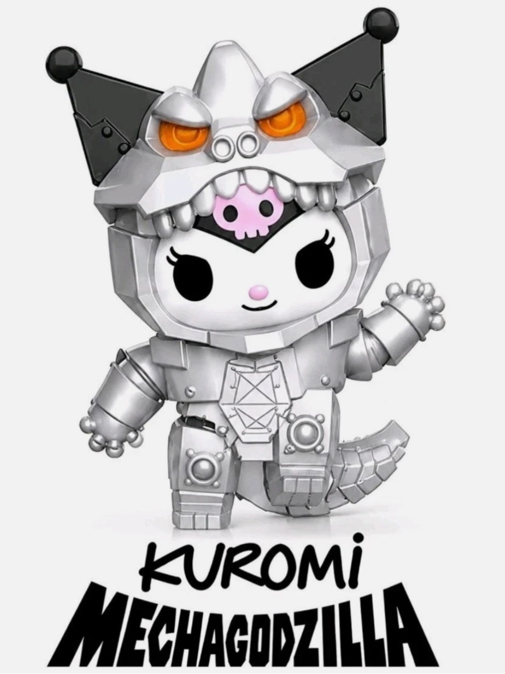 McDonald's Kuromi Mechagodzilla Figure Happy Meal Hello Kitty Figure #5